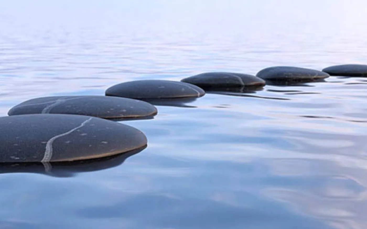 stepping stone in water